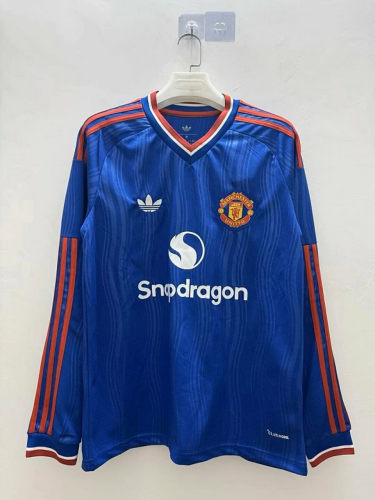 26-27 Man United Away Long Sleeve Cheap Soccer Jerseys
