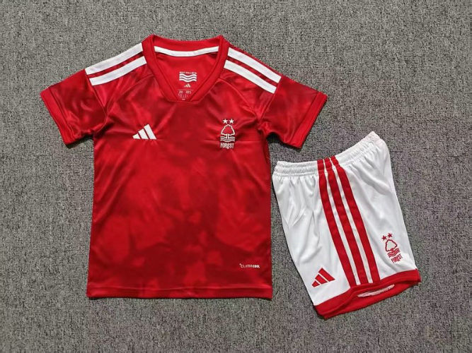 26-27 Nottingham Forest Home Kids Cheap Soccer Jerseys and shorts