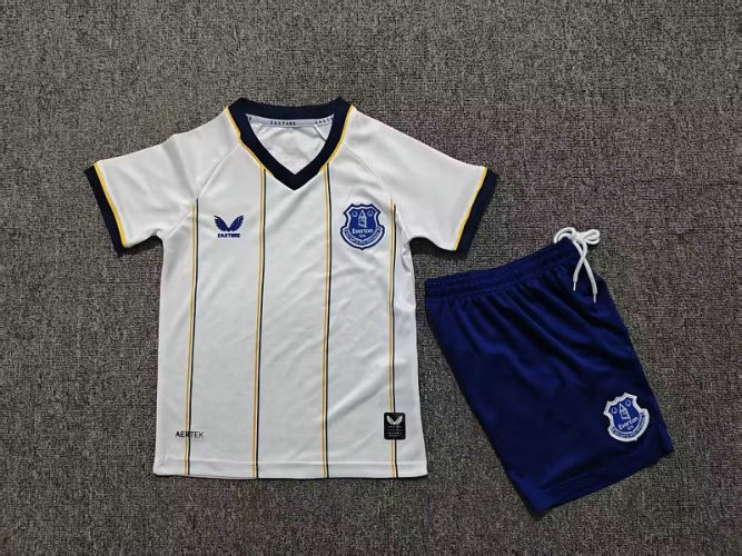 26-27 Everton Away Kids Cheap Soccer Jerseys and shorts