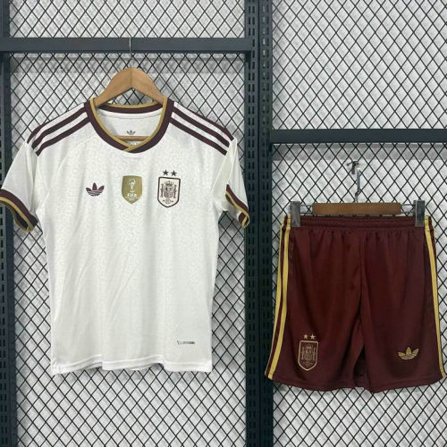 2026 Spain Away Kids Cheap Soccer Jerseys
