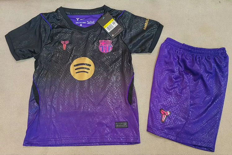 26-27 Barcelona Away Kids Cheap Soccer Jerseys