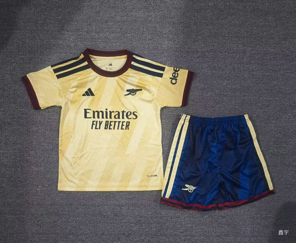 26-27 Arsenal Third Kids Cheap Soccer Jerseys and shorts