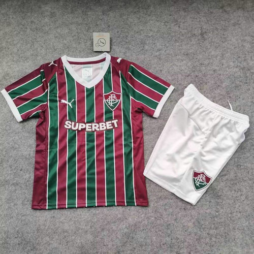 26-27 Fluminense Home Kids Cheap Soccer Jerseys