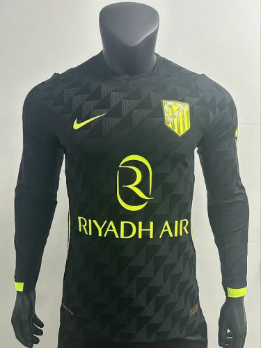 26-27 Atletico Madrid Away Long Sleeve Player Version Cheap Soccer Jerseys