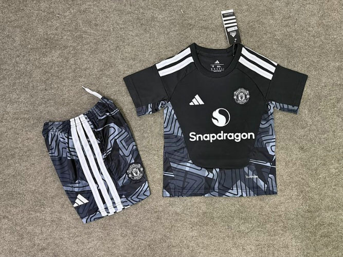 26-27 Man United Goalkeeper Kids Cheap Soccer Jerseys 