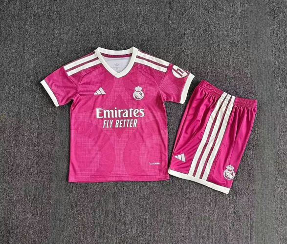 26-27 Real Madrid Third Kids Cheap Soccer Jerseys and shorts