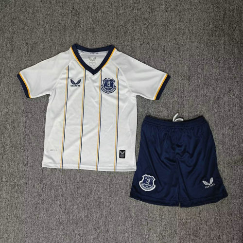 26-27 Everton Away Kids Cheap Soccer Jerseys and shorts