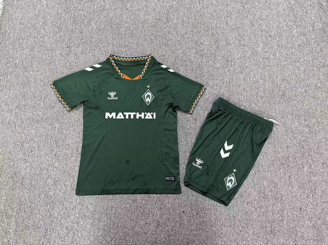 26-27 Werder Bremen Away Kids Cheap Soccer Jerseys and shorts