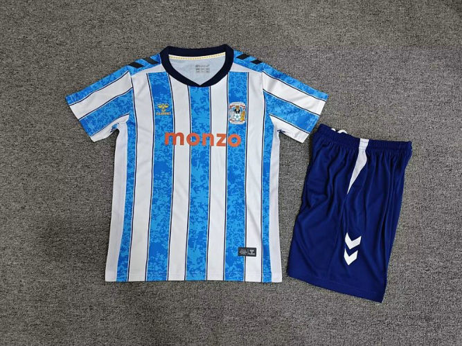 26-27 Coventry City Home Kids Cheap Soccer Jerseys and shorts
