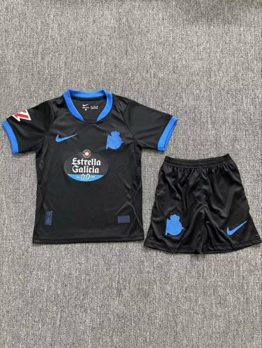 26-27 Deportivo La Coruna Away Kids Cheap Soccer Jerseys and shorts 