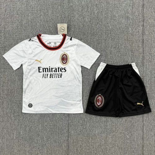 26-27 AC Milan Away Kids Cheap Soccer Jerseys and shorts
