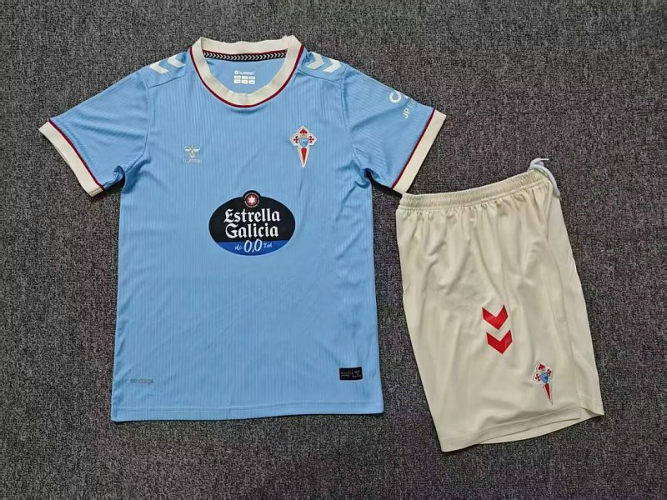 26-27 Celta Home Kids Cheap Soccer Jerseys and shorts