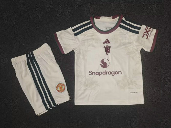 26-27 Man United Third Kids Cheap Soccer Jerseys