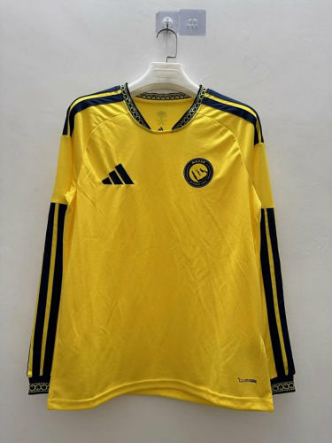 26-27 Al-Nassr Home Long Sleeve Cheap Soccer Jerseys