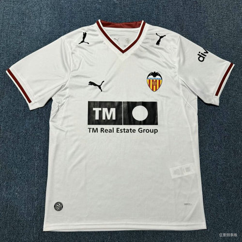 26-27 Valencia Home Cheap Soccer Jerseys
