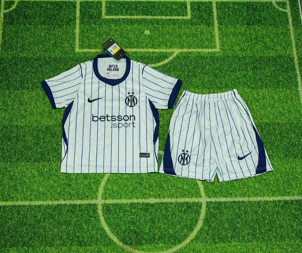 26-27 Inter Milan Away Kids Cheap Soccer Jerseys and shorts