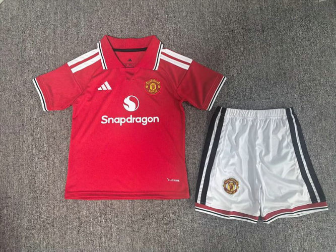 26-27 Man United Home Kids Cheap Soccer Jerseys