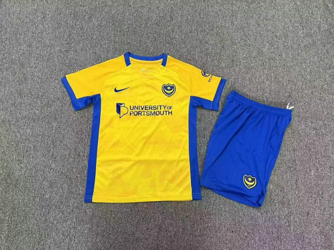 26-27 Portsmouth Away Kids Cheap Soccer Jerseys and shorts
