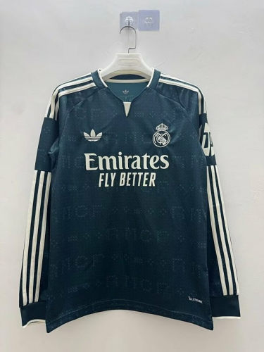 26-27 Real Madrid Away Long Sleeve Cheap Soccer Jerseys 