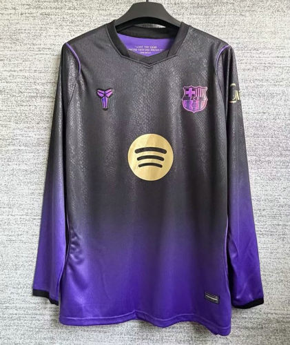 26-27 Barcelona Away Long Sleeve Cheap Soccer Jerseys