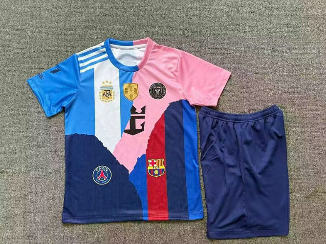 26-27 MESSI Kids Cheap Soccer Jerseys 