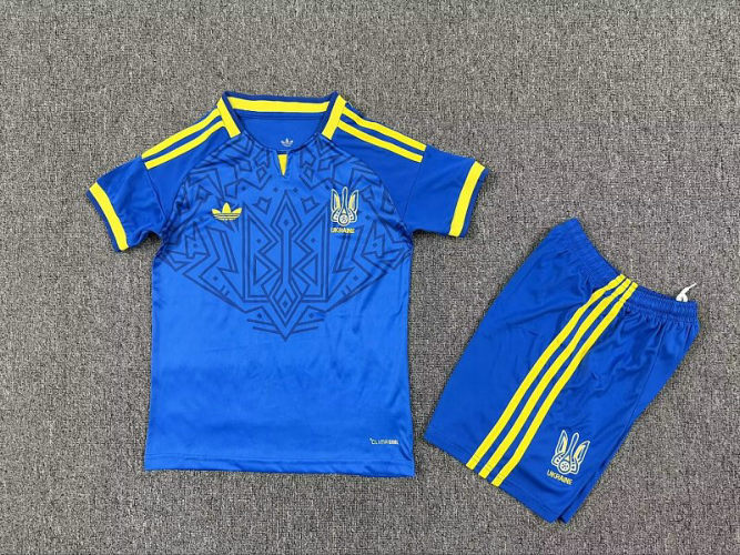 26-27 Ukraine Away Kids Cheap Soccer Jerseys