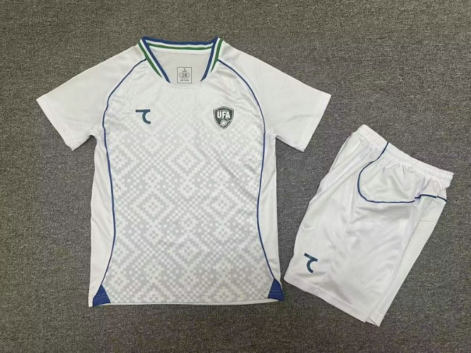 26-27 Uzbekistan Away Kids Cheap Soccer Jerseys