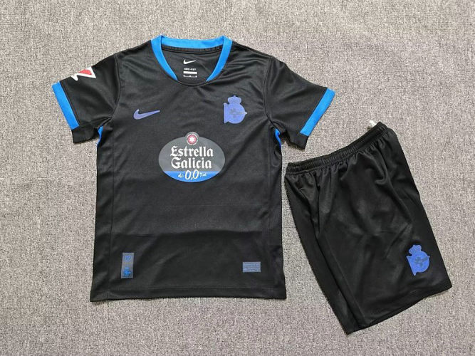26-27 Deportivo La Coruna Away Kids Cheap Soccer Jerseys and shorts 