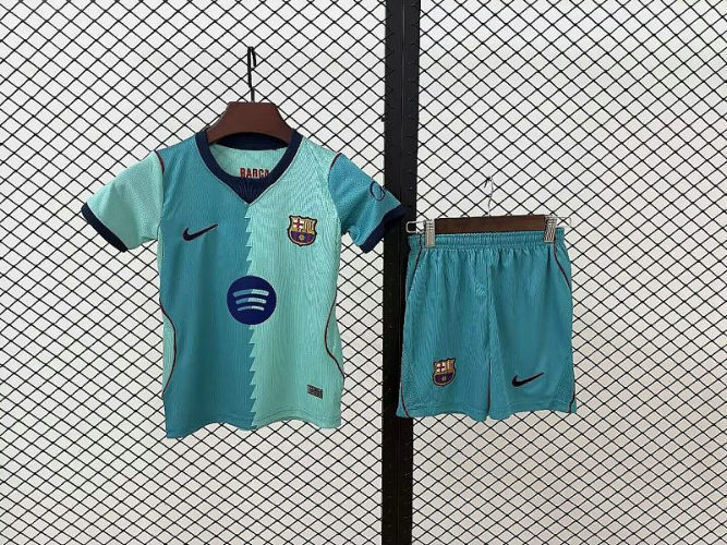 26-27 Barcelona Third Kids Cheap Soccer Jerseys