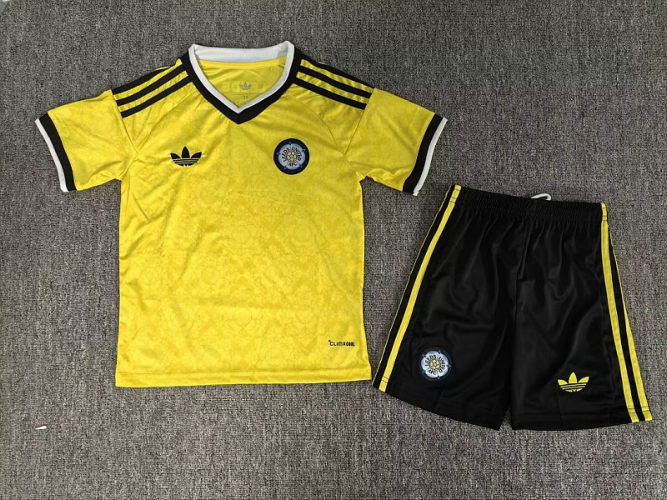 26-27 Leeds United United Away Kids Cheap Soccer Jerseys and shorts 