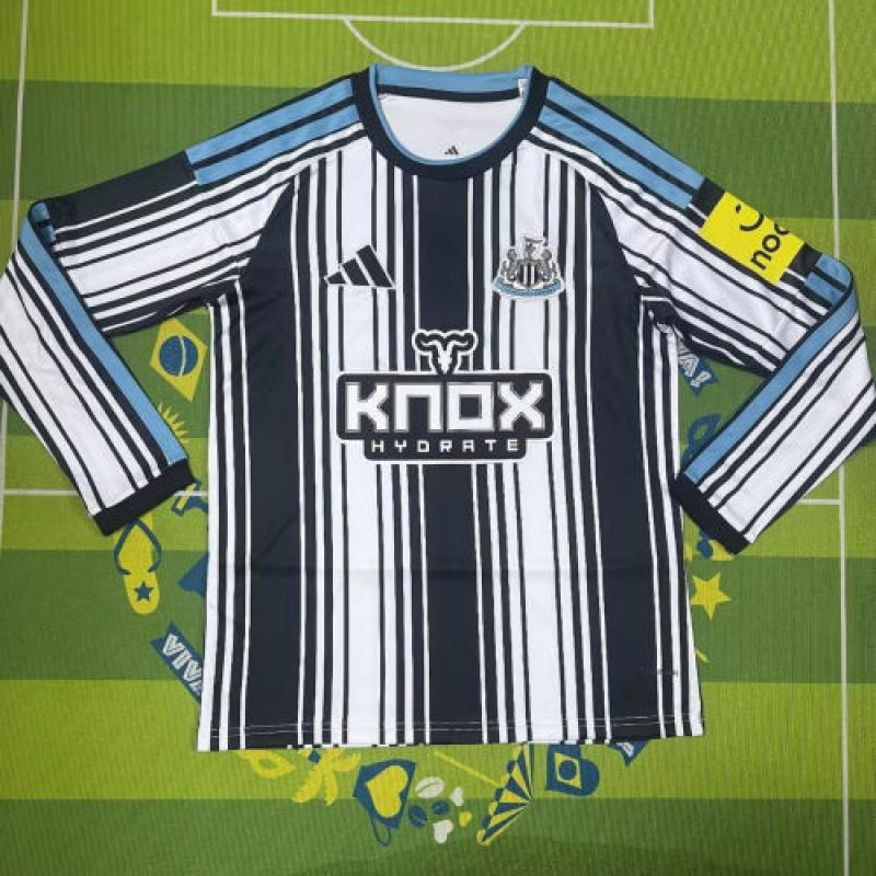 26-27 Newcastle United Home Long Sleeve Cheap Soccer Jerseys