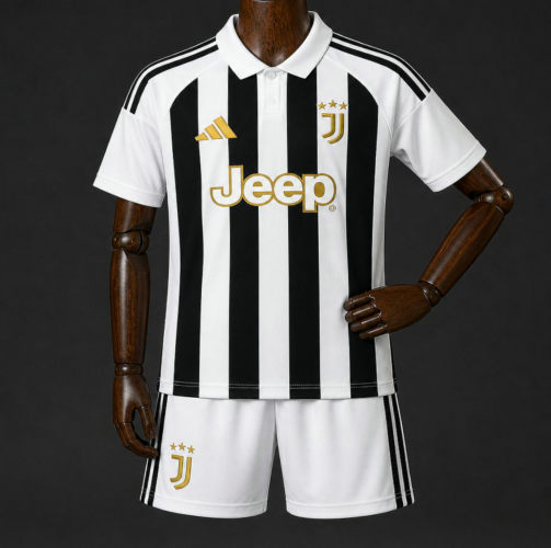 26-27 Kids Juventus Home Cheap Soccer Jerseys