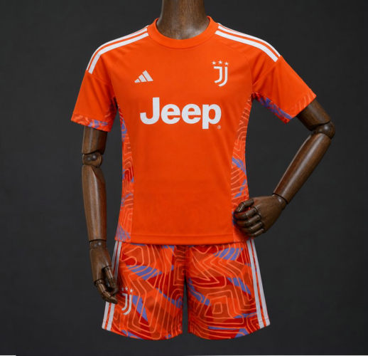 26-27 Juventus Goalkeeper Kids Cheap Soccer Jerseys