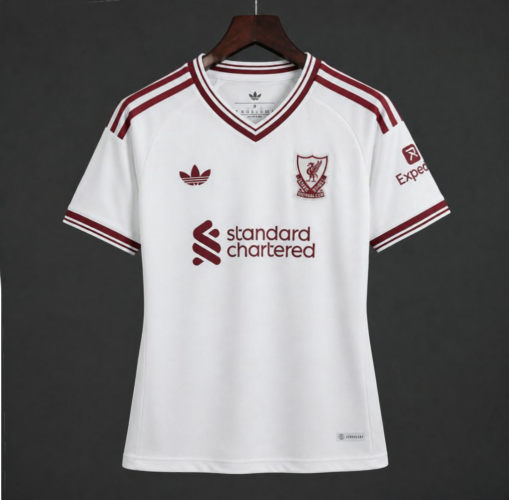 26-27 Women Liverpool Away White Cheap Soccer Jerseys