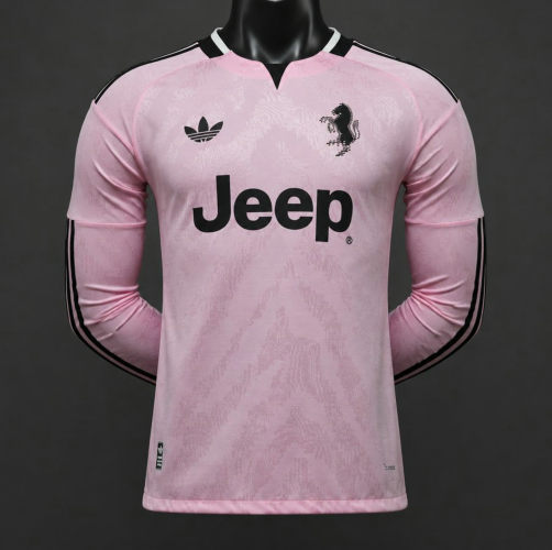 26-27 Juventus Away Long Sleeve Player Version Cheap Soccer Jerseys