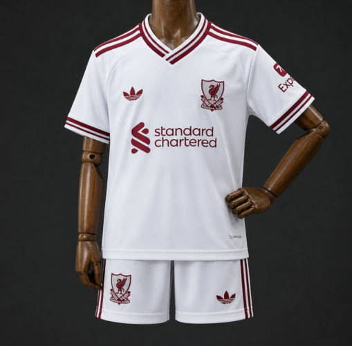 26-27 Kids Liverpool Away Cheap Soccer Jerseys