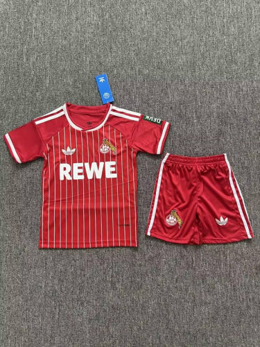 26-27 Koln Away Kids Soccer Jerseys and shorts