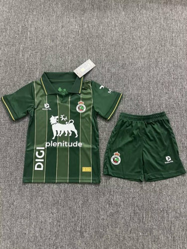 26-27 Racing de Santander Away Kids Soccer Jerseys and shorts