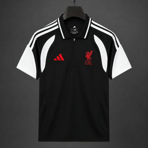 26-27 Liverpool Black Training Polo Jersey