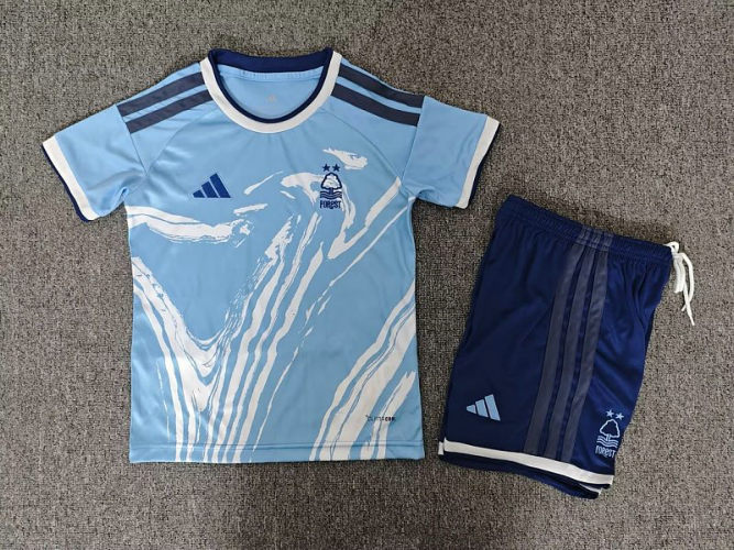 26-27 Nottingham Forest Third Kids Soccer Jerseys and shorts