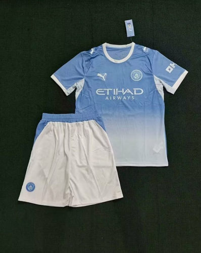 26-27 Manchester City Home Soccer Jerseys and shorts