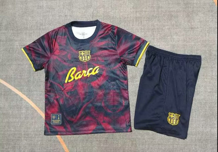 26-27 Barcelona Special Kids Soccer Jerseys and shorts