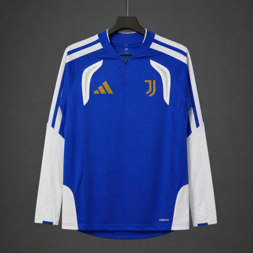 26-27 Juventus FC Blue White Quarter-Zip Training Top