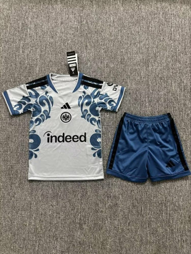 26-27 Frankfurt Third Kids Soccer Jerseys and shorts